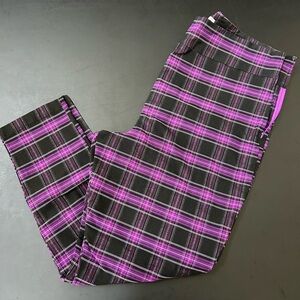Plaid Pink and Black Pants